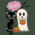 thumbnail image 2 of Junior's Lost Gods Halloween Treat Friends  Festival Muscle Graphic Tee Pine Green Heather Medium, 2 of 4