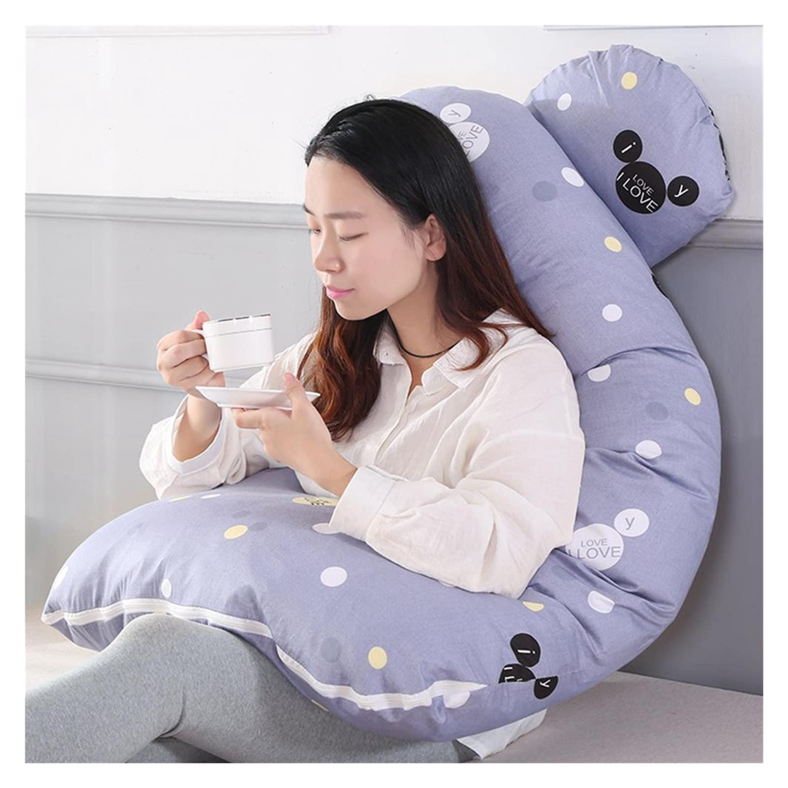 U-Shaped Maternity Pillow，Comfortable and Breathable Pregnant Pillow，Support for Abdomen, Legs