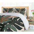 thumbnail image 5 of Ambesonne Monstera Duvet Cover Set, Tropical Abstract Boho Art, Queen, Sage Green Fawn Evergreen, 5 of 6