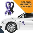 thumbnail image 7 of Magnet Me Up Support Hodgkins Lymphoma and Testicular Cancer Survivor Violet Ribbon Magnet Decal, 3.5x7 In, Vinyl Automotive Magnet, 7 of 7