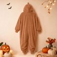 thumbnail image 6 of FAHXNVB Men's Hooded Onesie Pajamas Lightweight Fuzzy Fleece Zip Up Jumpsuit Long Sleeve Lounge One Piece Pjs with Pocket S-XXL, 6 of 7