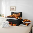 thumbnail image 6 of Manfei Game 7pcs Bedding Comforter Set,Vintage Gamepad Controller Queen Bedding Sets,Orange Flame Queen Sheet Sets For Boy,Microfiber Room Decor Reversible, 6 of 8