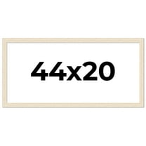 44x20 Frame White Real Wood Picture Frame Width 1.5 inches | Interior Frame Depth 0.5 inches | Barn