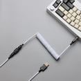 thumbnail image 1 of Cable de datos de teclado en espiral de 1,5 m tipo C a cable de teclado USB para computadora de escritorio Hugtrwg Nuevos Originales, 1 of 7