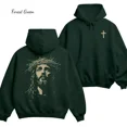 thumbnail image 2 of Jesus Crown of Thorns Hoodie – Christian Pullover, Faith Graphic Hooded Sweatshirt, Streetwear Top, Religious Unisex Hoodie, 2 of 6