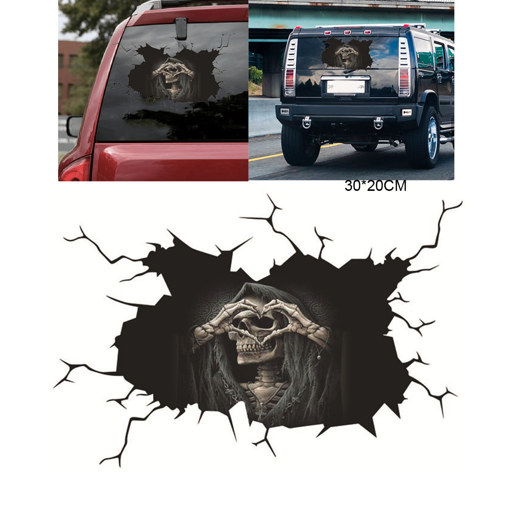 Horror Halloween Stickers Car Window Door Decals Colorful Decals Scary
