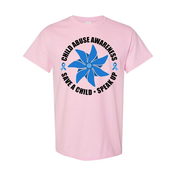 Inktastic Child Abuse Awareness Save a Child and Speak Up T-Shirt
