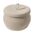 thumbnail image 1 of Cesta de almacenamiento de cuerda de algodón, contenedor de caja tejida, cesta vacía para huevos con tapa para artículos diversos, sala de estar,, 1 of 9