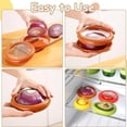 thumbnail image 4 of Caja de silicona para almacenar frutas, caja de almacenamiento reutilizable para guardar frutas y verduras, caja de almacenamiento para refrigerador para mantener los alimentos frescos, recipiente par, 4 of 7