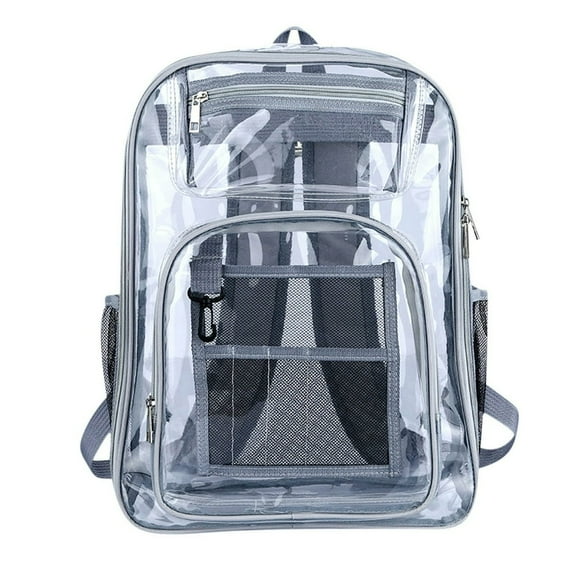 EIMELI Up to 50% off Heavy Duty Clear Backpack With Large Laptop Compartment Plastic Bookbags For School Stadium Security Sporting School