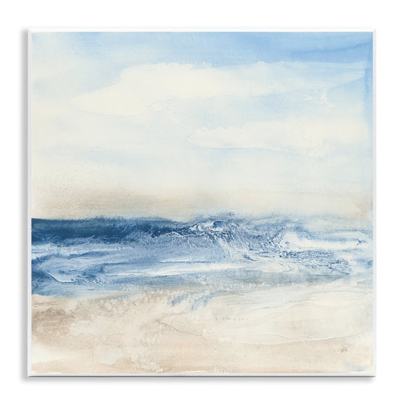 Stupell Industries Abstract Surf & Sand Nautical & Beach Painting Unframed Art Print Wall Art, 12 x 12