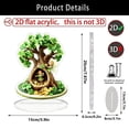 thumbnail image 2 of YOHAVEN St. Patrick's Day Acrylic Clover Tabletop Decoration, Green Four Leaf Lucky Ornament For Shelves Desks Mantels, Lightweight Durable Holiday Accent, Reusable Irish Festival Decor, 2 of 9