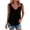 Black, variant on Tank for Women Asymmetrical Solid Casual Blouse with Wave Hem,Unique Style Top Mint Green XXL,sold by WHLBF