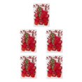thumbnail image 3 of Monstrate Flores secas naturales Artísticas Flores prensadas en relieve DIY Colorido Hermoso adorno Postales para tarjetas de boda Velas de resina Rojo 5piezas Monstrate CBP186880, 3 of 4