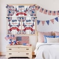 thumbnail image 5 of Happy Independence Day Kitchen Curtains Valances 3 Piece Set, 4TH OF JULY Watercolor U. S, Flag Butterflies Rod Pocket Tier Curtain and Valance Drapes for Small Window 36 Inch Length for Bedroom Cafe, 5 of 9