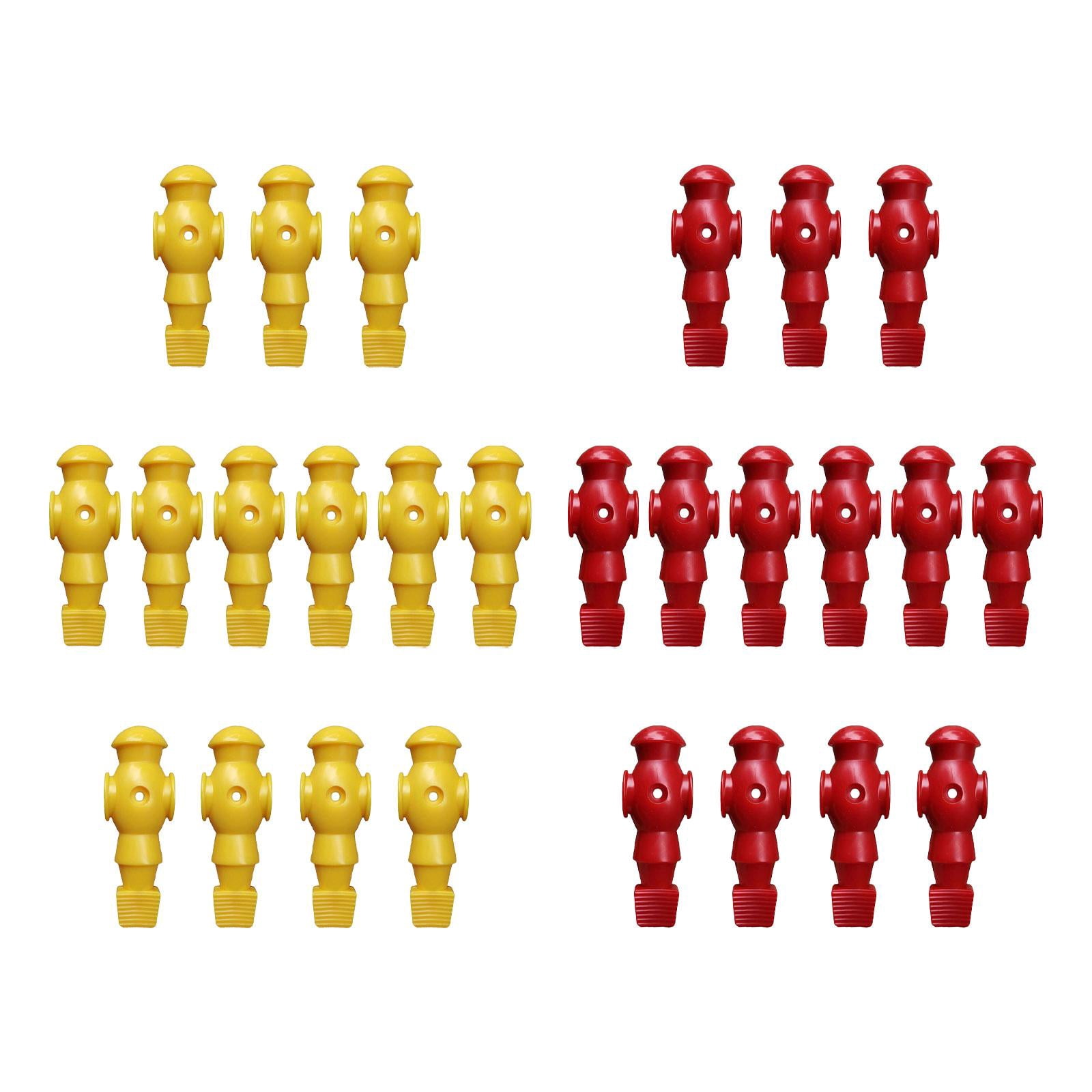 harayaa 26Pcs Table Soccer Men Player Football Player Birthday Indoor Table Game Toy Red Yellow