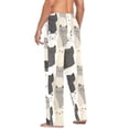 thumbnail image 3 of FORMRS Mens Pajama Pants with Pockets Soft Cotton Sleepwear Lounge Bottoms, Sizes S-2XL, Beige Cute Cats, 3 of 7