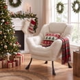 thumbnail image 4 of TLSUNNY Lazy Chair with Side Pocket, Comfy Accent Lounge Chair Reading Chair with Armrests for Bedroom, Living Room, 4 of 10