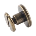 thumbnail image 1 of Flat Head Rivets & Screws Bronze, 20pcs Flat Head Copper Brass Screws Nuts Nails Rivets Leather  Accessory DIY Leather Craft, 1 of 8