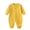 Z_Yellow, variant on Loopsun Romper, Children's Solid Breathable Cotton Jumpsuit Summer Clothes Boys Girls Round Neck Short Sleeve Rompers Army Green 6-9 Months