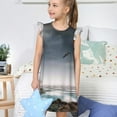 thumbnail image 4 of Fotbe 3d Lighthouse in the Surf Vestido de Dormir para Niñas de 3 a 10 Años, Mangas Cortas, Estilo Princesa, Pijama Camisón con Mangas Voladas-XX-Large, 4 of 6