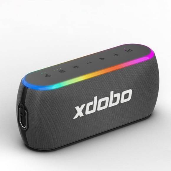 yeacher XDOBO X8 III Portable Bluetooth Speaker with RGB Lights, IPX7 Waterproof, 60W Bass Boost, 12-Hour Playtime, TWS Pairing, 4 Playback Modes (BT/TF/AUX/USB)