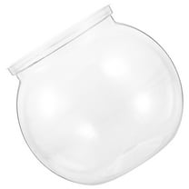 HEANUJJ Clear Plastic Fish Bowl Resilient Aquarium for Office Home Decorative Candy Container