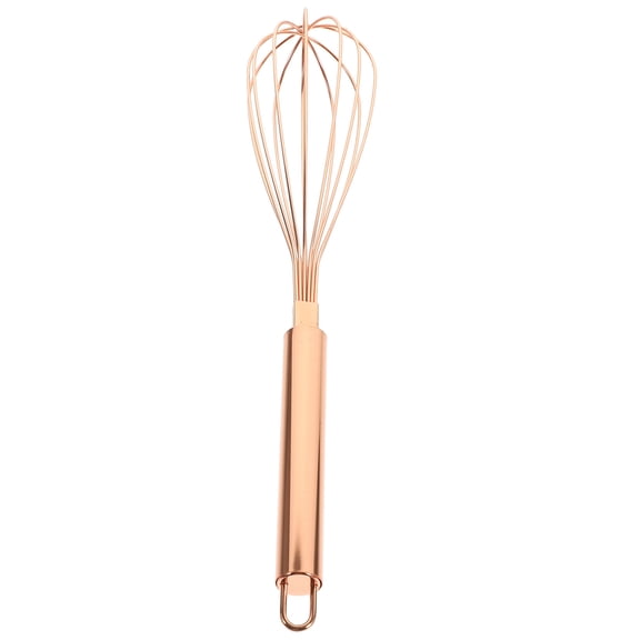 ETHZZLE Stainless Steel Small Egg Whisk Rose Gold Kitchen Accessory 1Pack