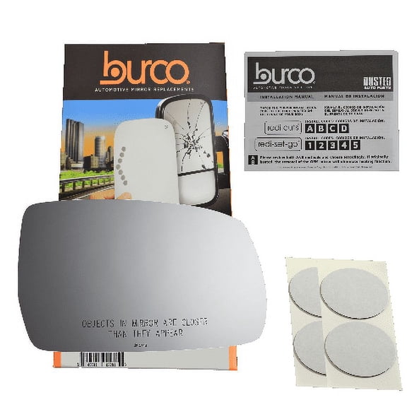 Fits 10-15 Hy Tucson Passenger Side Mirror Glass W/o Backing Plate w/Adhesive, USA