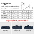 thumbnail image 4 of LongBay Women's Adjustable Diabetic Slippers Memory Foam Arthritis Edema Fuzzy House Shoes, 4 of 7