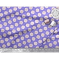 thumbnail image 2 of Soimoi Purple Silk Fabric Rose Floral Printed Craft Fabric by the Yard 42 Inch Wide, 2 of 3