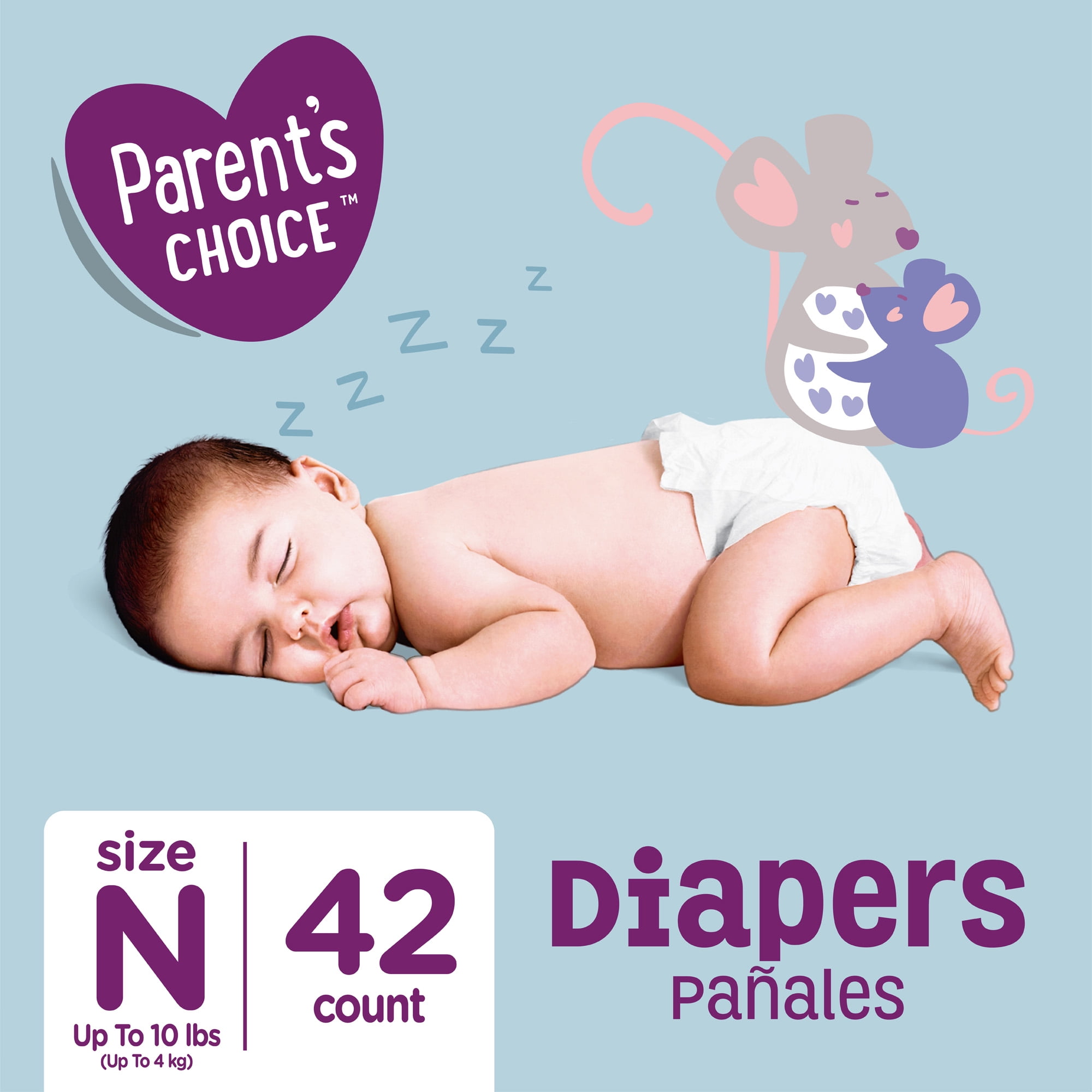 Parent S Choice Diapers Size Newborn 42 Diapers Walmart Com