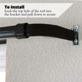 thumbnail image 5 of Yafa Home Fashion Heavy Duty Single Standard Adjustable Curtain Rod Hardware Included, 5 of 6