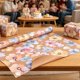 thumbnail image 1 of Festival Kraft Paper Floral Party Gift Wrapping Paper Watercolor Series Paper Rolls Thick Gift, 1 of 7