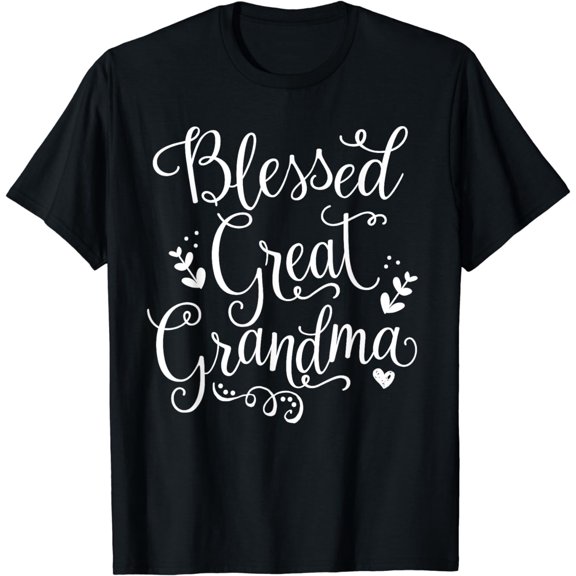 Cute Blessed Great Grandma Shirt - Grandmother Gift T-Shirt