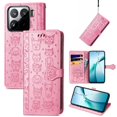 thumbnail image 1 of Funda Cartera FOXDOCK para Xiaomi 15 , Flip PU con Relieve de Gatos y Perros, Tarjetero y Soporte, 1 of 6