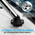 thumbnail image 4 of SereneLife 3 Bow Bimini Top - 2 Straps and 2 Rear Support Poles with Marine-Grade 600D Polyester Canvas (Navy Blue), 4 of 9