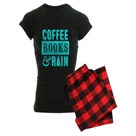 

CafePress - Coffee Books And Rain Pajamas - Women s Dark Pajamas
