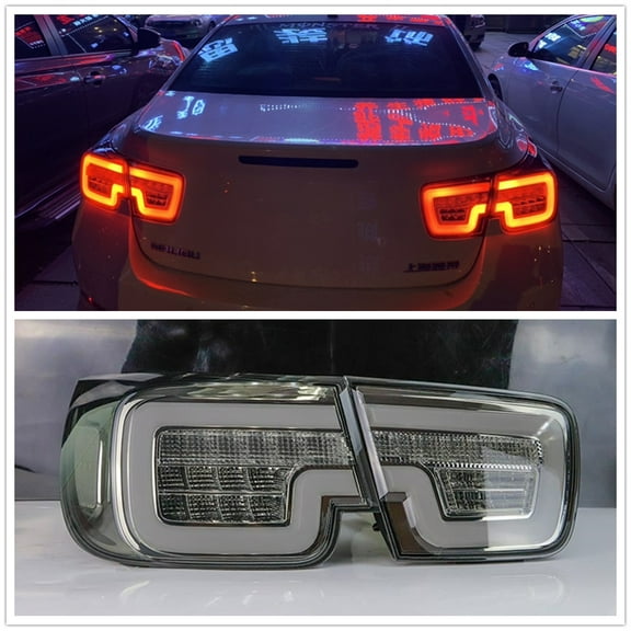 LED Rear Lamp Assembly LED Tail Lights For Chevrolet Malibu 2013-2015 Black