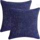 thumbnail image 2 of Funda de almohada de 18 x 18 pulgadas, juego de 2 fundas de almohada azul marino, sofá, sala de estar, decoración del hogar, funda de cojín cuadrada característica, 2 of 5
