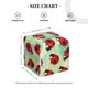 thumbnail image 4 of Fotbe Red Ladybugs And Leaf Porta Pañuelos Decorativo de Cuero, Caja Cuadrada Moderna para Pañuelos Faciales, Organizador y Dispensador 5x5x5'', 4 of 7