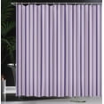 thumbnail image 3 of Ambesonne Fashion Shower Curtain, Vertical Bluish Stripes Art, 69"Wx75"L, Indigo and Soft Pink, 3 of 4