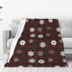 thumbnail image 1 of Balery Plaid Snowflakes Festive Manta de Felpa Suave y Acogedora – Cobija de Franela Aterciopelada para Cama, Lavable y Cálida para Sofá, Mascotas, Transpirable-80"x60", 1 of 7