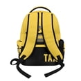 thumbnail image 3 of Xixirimido Cartoon Taxi Print 17" Large Capacity Backpack for Kids Elementary Bookbag Middle High School Bag for Boys & Girls Multi Pockets Rucksack, 3 of 8
