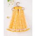 thumbnail image 4 of Baby Girls Clothes Toddler Girls Tulle Dress 3T Girls Summer Halter Dress 4T Girls Sleeveless Solid Color Floral Dress Yellow, 4 of 9