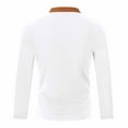 thumbnail image 6 of LIUJUNSHOP Fall Arrival Weave Pullover Long Sleeve Drawstring Stand Collar T-Shirt Top for Men White XXXL, 6 of 7