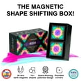 thumbnail image 2 of SHASHIBO Gift Box of 2 - Award-Winning, Patented Fidget Cube w/ 36 Rare Earth Magnets - 3D Magic Cube – Shashibo Cube Magnet Fidget Toy Transforms Into Over 70 Shapes (Moon - Explorer Series), 2 of 8