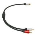 thumbnail image 4 of Cable 1RCA Hembra A 2RCA Macho, ABS Resistente A La Corrosión 1 Hembra A 2 Macho Y Divisor Para Subwoofer Para TV, 4 of 7