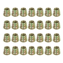 28 Pcs Threaded Inserts for Wood, Zinc Alloy M10 Thread Inserts Nuts 15mm Length