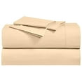 thumbnail image 1 of Abripedic Crispy Percale Sheets, 300-Thread-Count, 4PC Solid Sheet Set, 100% Cotton, Up to 18 Inch Deep Pocket, Top Split California-King, Canvas, 1 of 3